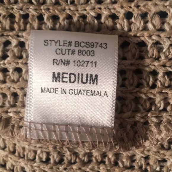 Gibsonlook Oatmeal Flare Sleeve Cowl Neck Sweater Size Large - Picture 6 of 6